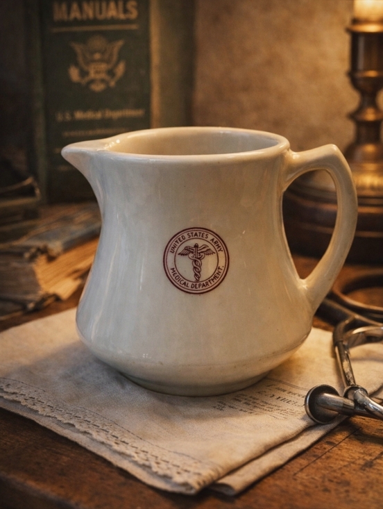 U.S. Army Other - Vintage 1940s U.S. Army Medical Department Ironstone Creamer McNicol China